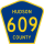 County Route 609 marker