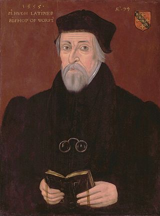 <span class="mw-page-title-main">Hugh Latimer</span> English bishop, Reformer, and martyr (c.1487–1555)