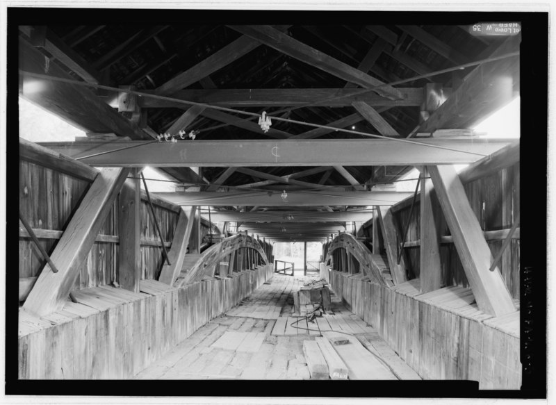 File:INTERIOR VIEW FROM ENTRANCE TO WEST PORTAL. - King's Bridge, Spanning Laurel Hill Creek at bypassed State Highway No. 653, New Lexington, Somerset County, PA HAER PA-638-5.tif