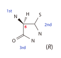 IUPAC命名法によるペニシリンGの命名例その5 6位炭素