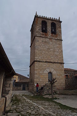 Поглед кон црквата во Навалперал де Тормес