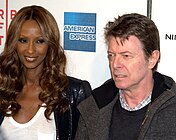 Iman and David Bowie at the 2009 Tribeca Film Festival premiere of Moon (April 2009)