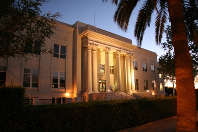 Image: Imperial County Superior Courthouse El Centro Night