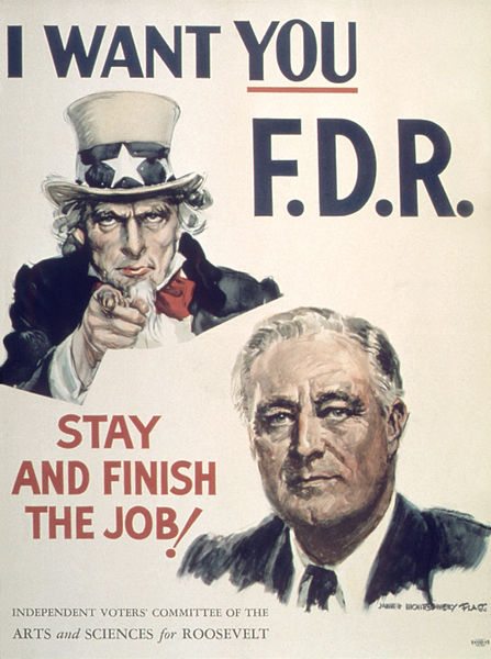 Poster from 1944 presidential campaign