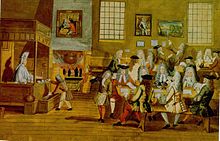 Interior of a London coffeehouse, 17th century Interior of a London Coffee-house, 17th century.JPG