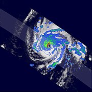 Imagen de satélite con radar de Ioke