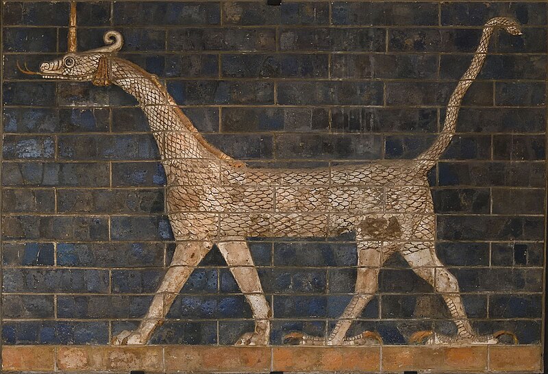 File:Istanbul Ancient Orient Museum Ishtar Gate animal june 2019 2187.jpg