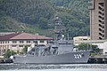 JS Abukuma(DE-229) right front view at JMSDF Kure Naval Base May 6, 2018 02.jpg