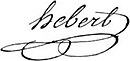 Firma di Jacques-René Hébert