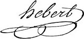 signature de Jacques-René Hébert