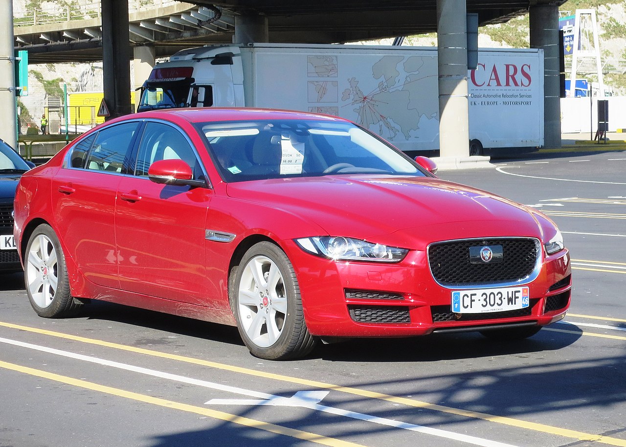 Image of Jaguar XE 2-litre front three quarters provenance Lot