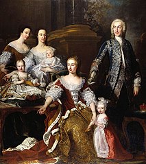 Augusta, Princess of Wales with Members of her Family and Household