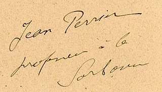 signature de Jean Perrin