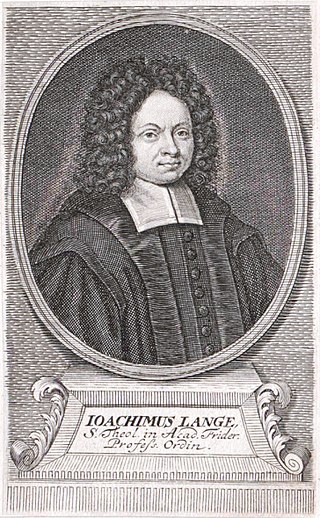 <span class="mw-page-title-main">Johann Joachim Lange</span> German Protestant theologian, 1670–1744