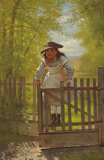 The Tomboy, 1873 painting by John George Brown