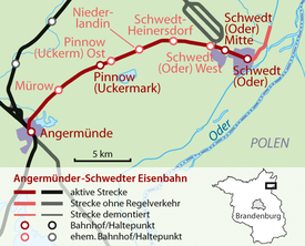 Angermünde-Schwedt railway line