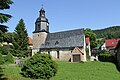 Church with furnishings and historical tombstones