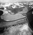Knik Glacier, terminus in the foreground, Colony Glacier in the background left and Lake George Glacier on the right, August 25 (GLACIERS 5020).jpg