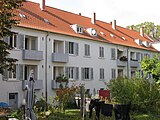 die Rückseite des Hauses Konrad-Adenauer-Platz 10 in Frankenthal