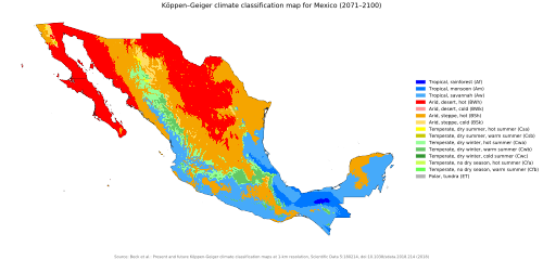 mexico climate zones