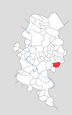 Map showing Kheria Kalan in Kotla block