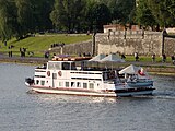 Polski: Kraków - barka Nimfa na Wiśle English: Kraków - "Nimfa" barge on the Vistula river