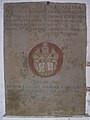 Epitaph Nikolaus Holste (†1742) und seiner Frau Margarete Elisabet, geborenen Störbecken († 1742) mit dem Ehewappen