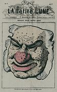"Masque pour Mardi-Gras", Caricatura de Louis Veuillot, La Petite Lune, No. 37, 1878-1879