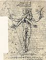 Leonardo da Vinci, Androgyn corpus with two heads, 6,036 × 7,816 pixels, file size: 22.86 MB.