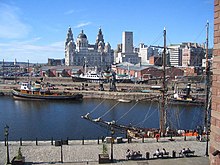 Liverpool, scorcio dell'area portuale