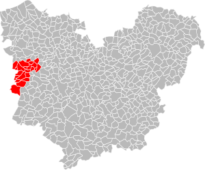 Location of the association of municipalities in the Eure department