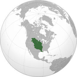 Louisiana spagnola - Localizzazione