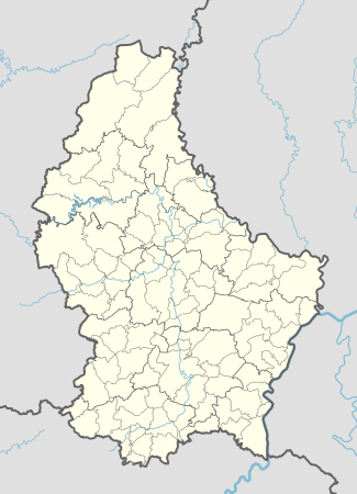 Національний футбольний дивізіон Люксембургу 2011—2012. Карта розташування: Люксембург