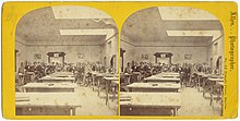 Stereographic card showing a mechanical drafting studio at MIT, where Coffin studied from 1901-4 MIT Boston 19th c byEdward L Allen BPL 2351553844.jpg