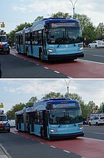 Thumbnail for Woodhaven and Cross Bay Boulevards buses