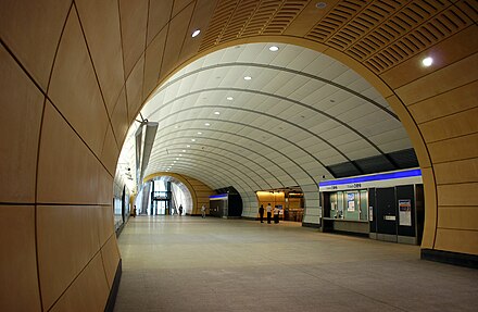 The entry hall at Macquarie Park metro station.