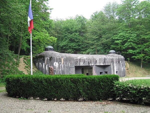 Entrance to Ouvrage Schoenenbourg, Maginot Line in Alsace