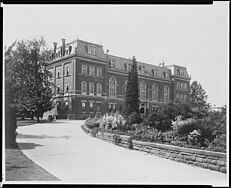 The first Department of Agriculture Building on the National Mall around 1895 Main Building of the Department of Agriculture, Washington, D.C. (no original caption) - NARA - 512817.jpg