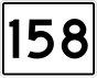 State Route 158 Markierung