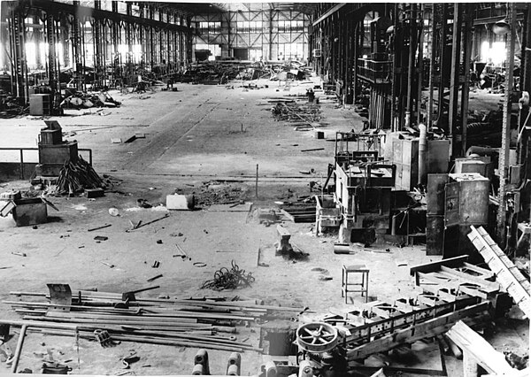 Manchuria Sumitomo Metal Industries in Anshan looted by USSR Army