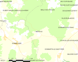 Mapa obce Mertrud