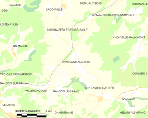 Poziția localității Erneville-aux-Bois