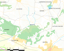 Mapa obce Ansouis