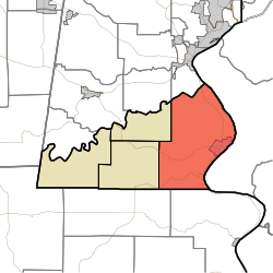 Location in Ohio County