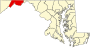 Carte du Maryland mettant en évidence le comté d'Allegany.svg