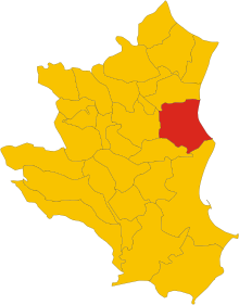 Localisation de Strongoli