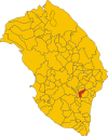 Map of comune of Surano (province of Lecce, region Apulia, Italy).svg