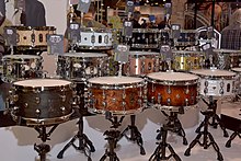 Mapex snare drums at the 2020 NAMM Show Mapex Drums 2020 by Glenn Francis.jpg