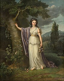 Portrait de Mlle de Genlis, 1787, collection privée