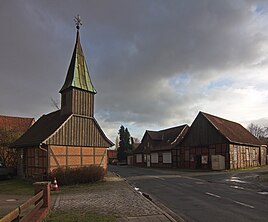 Center of the village with Markus chapel